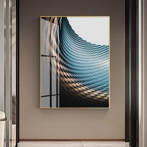 Luxury Architectural Posters Prints Modern Wall Art Pictures Room Home Decor Sci-tech Building Spiral Staircase Canvas Paintings