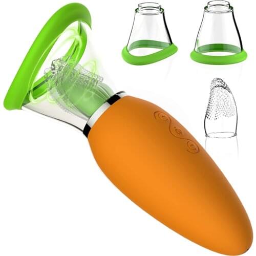 Clit Sucker 3+7 Sucking Modes Silicone Vibradores Clitoris Nipple Mорковь Vibraters,Adults Erotic Tool Carrot Sex Toys for Woman