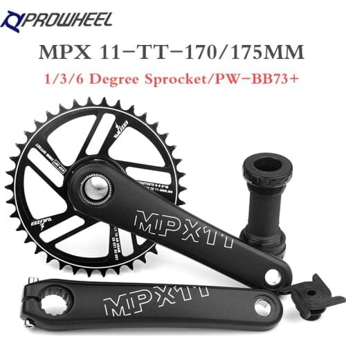 PROWHEEL Crankset 170MM 175MM Bicycle Chainring 30T 32T 34T 36T 38T 40T 42T Narrow Wide Bike MTB Sprocket For SRAM SHIMANO Deore