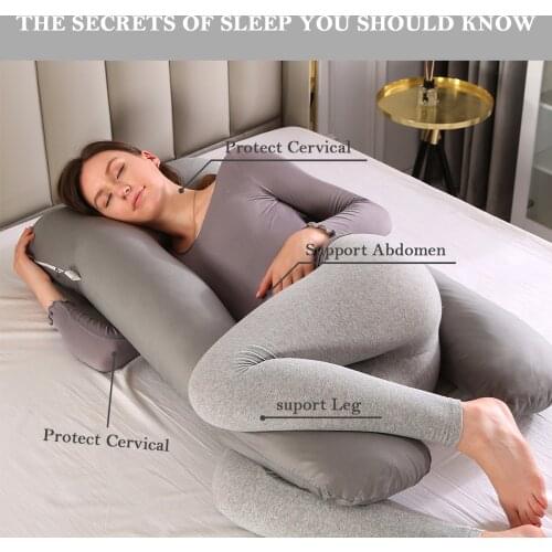 U-shaped Pregnancy Pillows Comfortable Maternity Belt Body Pregnancy Pillow Women Pregnant Side Sleepers Cushion for Bed