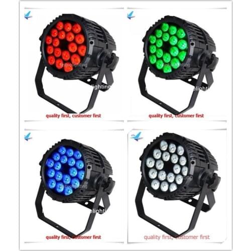 6pcs/lot IP65 18x10w RGBW 4IN1 Waterproof Par Light Brightness Stage DJ Party Light Silent Par Can Outdoor IP65 LED Par Light