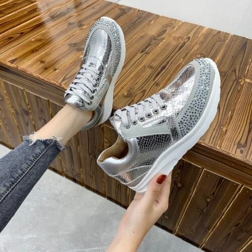 BALENC Women Crystal Sneakers lightweight Running Shoes woman Casual Flat Shoe womens Non-slip Breathable Outdoor scarpe donna