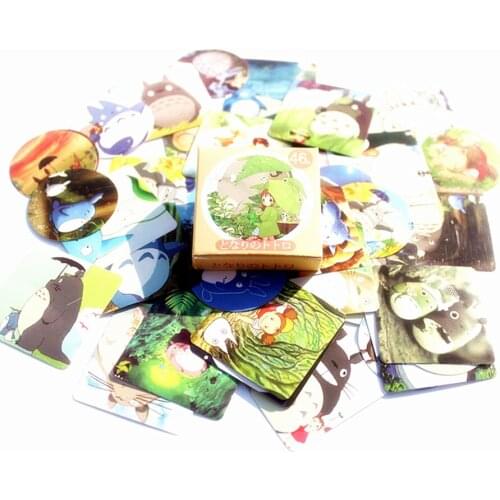 1 Box Lovely Little Totoro Pattern Decoracion Stickers Scrapbooking Stickers Student Office Supplie