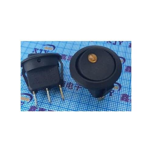 12V24V yellow cat 3 feet 2 files KCD1-202 Round Rocker Switch power switch car modification free shipping