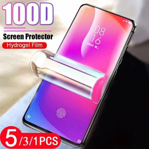 5/3/1Pcs soft full cover for xiaomi Poco C3 X3 X2 M2 F2 pro hydrogel film Pocophone F1 mi play phone screen protector Not Glass