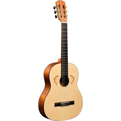 36 inch Solid Classical Guitar Acoustic Guitar Picea Asperata Children Beginners Instrument Dolphin AGT319