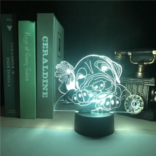 Atmosphere 3D Lamp Pet Dog Baby Room Night Running Light USB Powered Unique Gift for Kids Children Nightlight Bluetooth Speaker