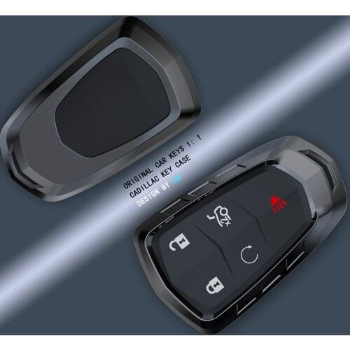 Zinc Alloy Car Key Cover Case For Cadillac Escalade CTS XTS ATS ATS-L XLS SRX 2015 4/5/6 Button 28T CTS-V XT5 CT6 Protect Shell