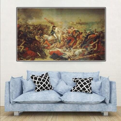 Canvas Oil Painting Antoine-Jean Gros"Battle Of Aboukir, July 25, 1799"Western Art Decor Poster Wall Home Aesthetic Decoration