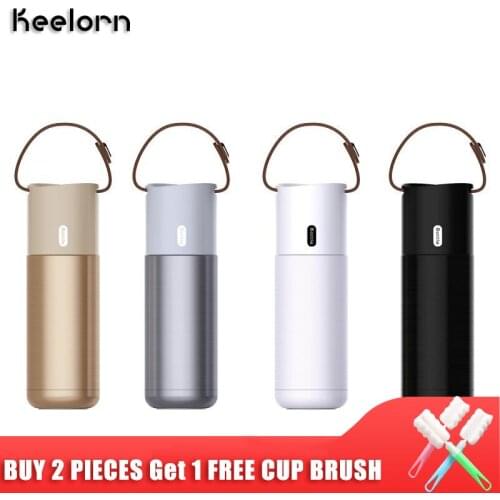 Keelorn 350ml Stainless Steel Vacuum Flasks Thermoses Cup New Portable Stainless Steel Business Mug Thermal Vacuum Flasks Cups