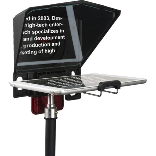 Bestview T2 Mini Teleprompter Portable Inscriber Interview Video prompter for iPad Tablet phone DSLR camera artifact video