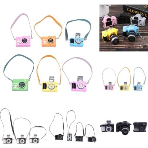 Dollhouse Miniature Digital SLR Camera Dolls House Decoration Accessory Camera Doll House Decoration Accessories
