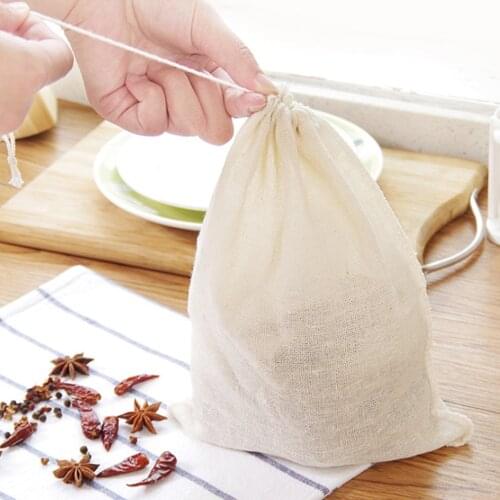 Multi Size Reusable Cotton Drawstring Gift Bag Wedding Christmas Use Sachet Storage Charms Jewelry Packaging Linen Bag