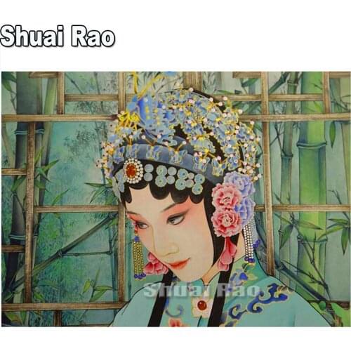 New 5d Diy Diamond painting Chinese Retro Woman embroidery diamond of Rhinestone mosaic full round square 3D Diamond Art