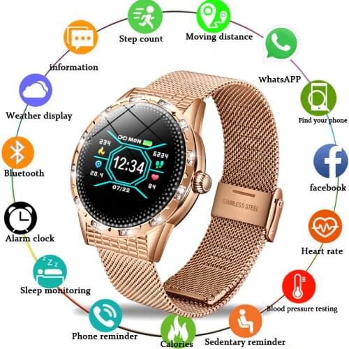 LIGE New Fashion smart watch women men Sport waterproof clock Heart rate sleep monitor For iPhone Call reminder woman smartwatch