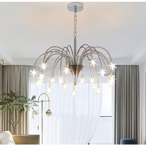 Modern led Chandeliers G4 LED AC220V/110V Living Room Bedroom Home Chrome Chandelier Lighting Ceiling Fixtures
