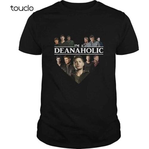 Supernatural I’m a Deanaholic Black T-shirt Gift For Dean Winchester
