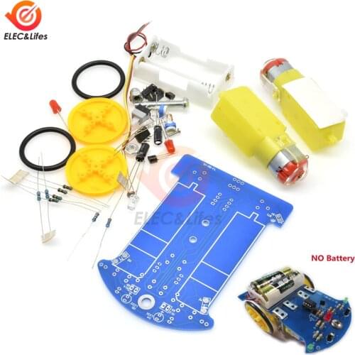 D2-1 Smart Robot Car Toys Kit Intelligent Tracking Line Smart Car wheel DIY Kit TT Motor Electronic Smart Patrol Automobile Part