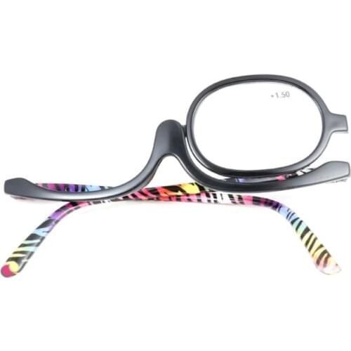 Magnifying Makeup Rotating Reading Glasses Folding Eyeglasses Cosmetic Presbyopic Spectacle Eyewear +1.0~+4.0