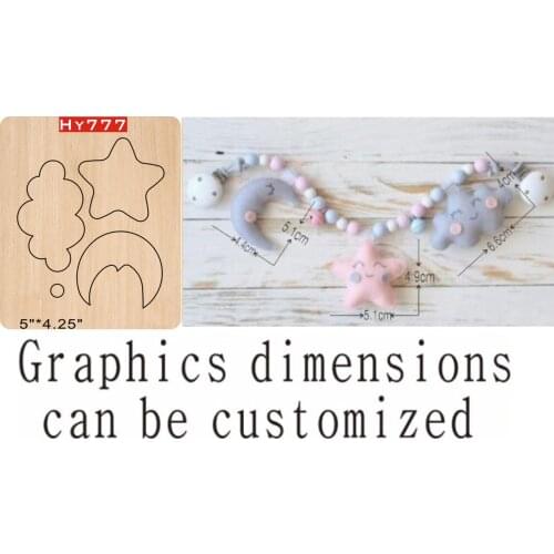 Cloud moon star cutting dies 2019 die cut & wooden dies Suitable for common die cutting machines on the market