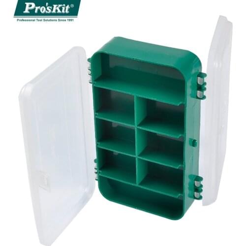 100% Original Taiwan ProsKit 103-132C Utility Component Storage Tool Box Electronic Component Box caja de herramientas