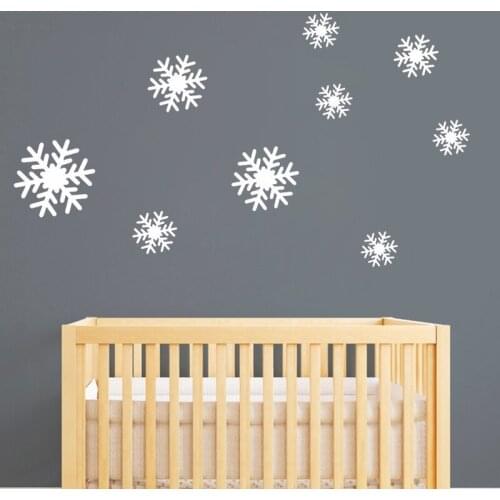 YOYOYU Wall Decal Snowflakes Snow Christmas window stickers vinyl art poster Window mural for Home Party home decoration ZW71