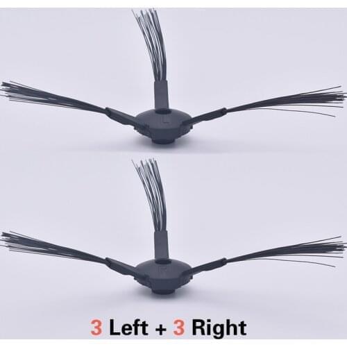 3 pair of black side brushes for ilife A4 A4S A6 X620 A8 A40 X5 V5 V5S V5pro (CW310) vacuum cleaner parts replacement parts