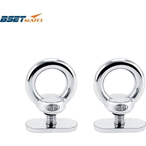 2X Kayak Track Mount Tie Down Eyelet Rail Track Screws Track Nuts for Bungee Cord Rope Rowing Inflatable Boat Kayak Accessories