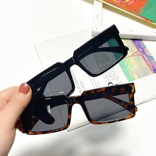 2021 Women Sunglasses Retro Rectangle Sunglasses Womens Mens Ins Popular Fashion Eyewear Brand Designer Vintage Glasses UV400