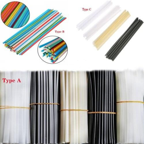 50 pcs/bag mixed plastic welding rod, ABS/PP/PVC/PE welding rod for nozzle, tip welding, vinyl welding machine, welding rod