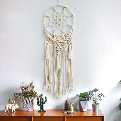 90x30cm Bohemian Dream Catcher Wall Hanging Ornament Woven Tapestry Living Room Bedroom Homestay Decoration