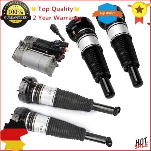 AP01 For Audi A6 S6 C7 Quattro,A7 S7 RS7,A8 S8 D4 4H Air Suspension Strut Shock Front & Rear + Compressor Kit 5pcs