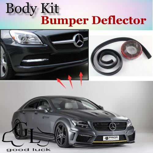 Bumper Lip For Mercedes Benz CLS W218 C218 W219 C219 / Top Gear Shop Spoiler For Car Tuning / TOPGEAR Recommend Body Kit + Strip