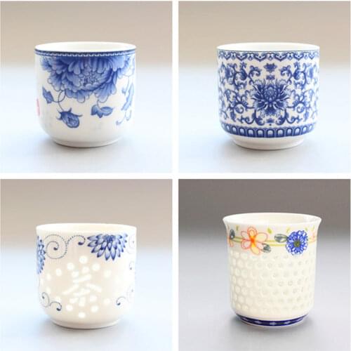 Jingdezhen Teacup Big Size Ceramic Tasting Tea Cup Drinkware Creative Transparent Beer Coffee Wine Whisky Mug