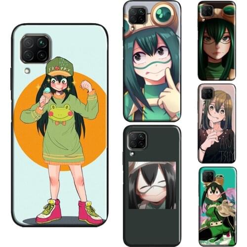 Asui Tsuyu My Hero Academia Case For Huawei P Smart 2019 2021 Nova 5T P20 P40 P30 Pro Mate 20 Lite Honor 10i 8X 9X 8A