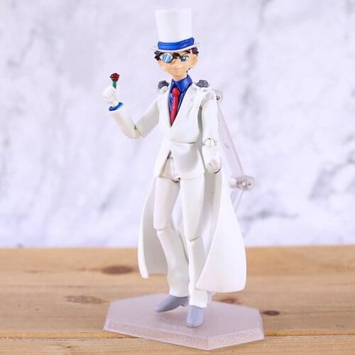 Figma Detective Conan Edogawa Conan Kid The Phantom Thief Criminal PVC Action Figure Collectible Model Toy