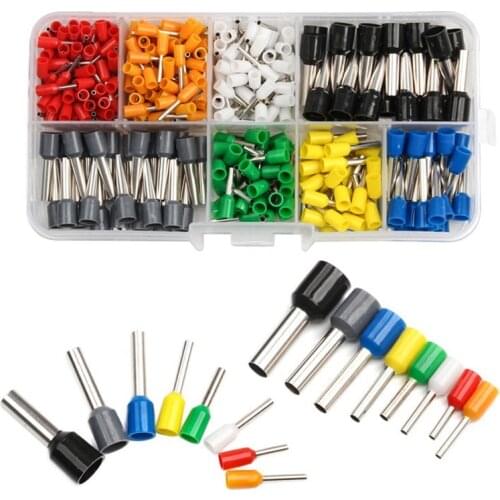 Insulated pin terminal boxed 400pcs European style tube terminal block tube boxed terminal block combination set