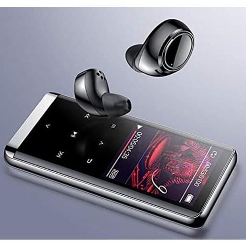 MP3 Player Bluetooth,1.8 Inch MP4 Media Fm Radio Hifi Music Player with 8GB Memory SD Card Walkman for Outdoor Sports