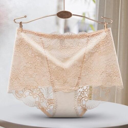 Lingeri Sexy Transparent Seamless Womens Panties Lace Briefs Plus Fat Girls Big Size High Waist Panties Sexy Sleep Underpants