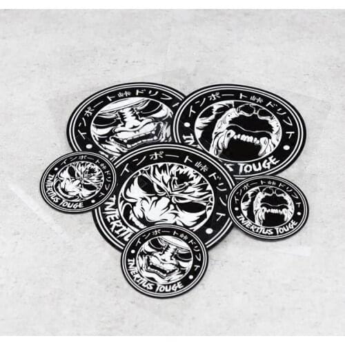 Retro TOUGE Mountain Racing Stickers JDM Reflective Car Sticker Decals Drift Japan Motor Stickers Vinyl For Vans Biker