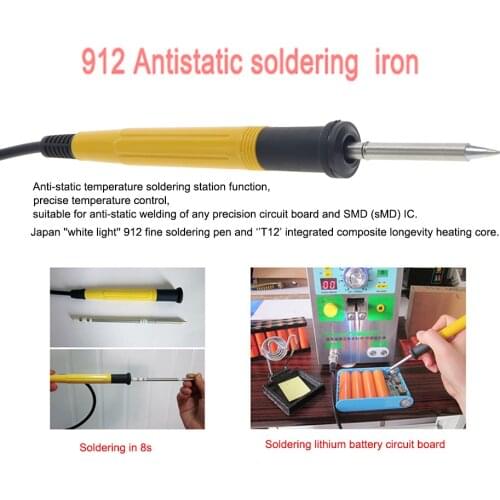 SUNKKO 709AD series battery spot welding machine fitted with anti-static constant temperature iron handle heating handle