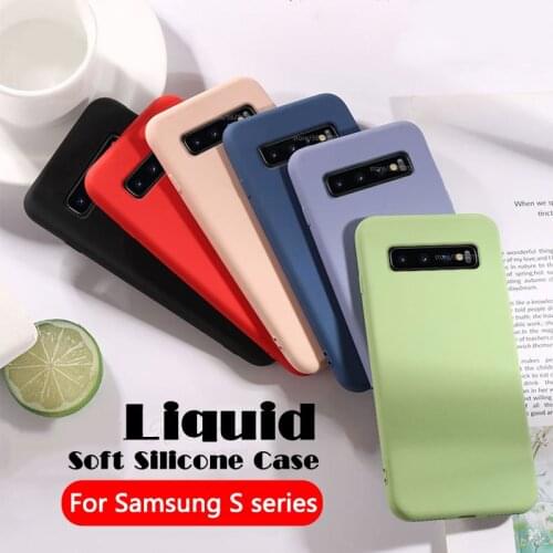 S10E Protector Case For Samsung Galaxy S8 S9 S10 Plus Soft Silicone Back Cover Case couqe shell on galax S 8 9 10E 10Plus S10