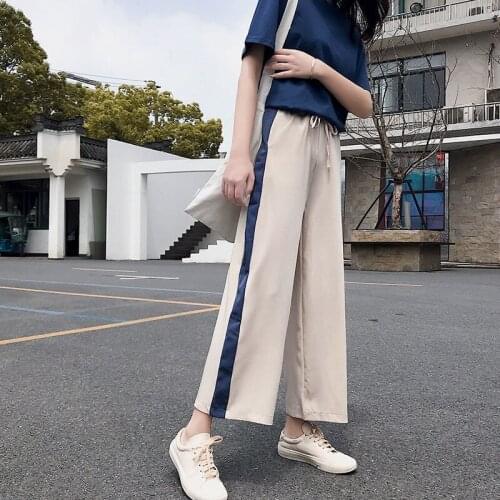 2022 Spring Trouser Suits High Waisted Pants Women Fashion Office Beige Pants Chic lace up Elegant Pink Casual Woman Pants