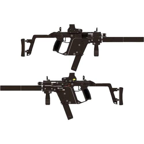 1:1 Paper Model KRISS Super V DIY 3D Paper Card Model Building Sets Construction Toys Educational Toys Military Model