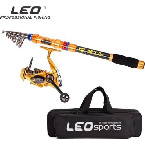 1.8-3.6M Telescopic Fishing Rod Set Combo Reel Full Kit Storage Bag Retractable Fishing Tool Spinning Fishing Reel Gear Pole Set