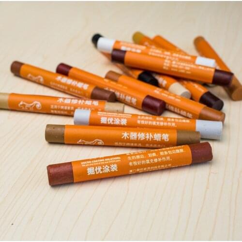 1PCS Floor Crayon Wooden Furniture Touch Up Marker Crayons Stain Scratch Worn Blemish Repair Concealed Paint Refresh System Tool