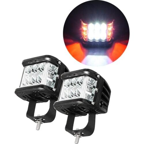4Inch 45W LED Dual Side Shooter Work Light 12V Off Road Driving Flashing light For Car Truck Jeep Pickup SUV Led Bar 1 Piece