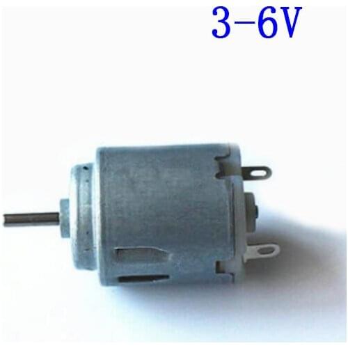 5PCS DC Motor Round dc toy motor DIY small production motor 3V to 6V 25mm x21mm