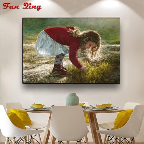 5D DIY Diamond Painting Oil Girl Set Round Embroidery Mosaic Diamond Painting Art Picture Rhinestone Home Decoration Gift