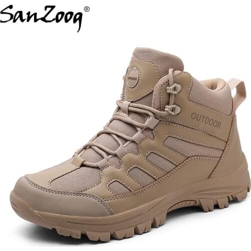 Plus Big Size 49 Prefessional Outdoor Men Hiking Shoes Trekking Boots Mountain Trail Shoes Sepatu Gunung Botas Senderismo Hombre